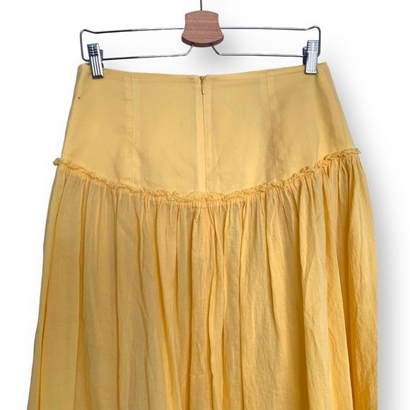 Bec + Bridge Skirt Set Alexandra Crop Top Ellie Maxi Skirt Straw Yellow - Picture 12 of 15